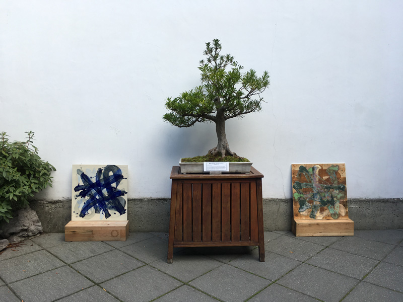 He, Calligraffiti ceramic tiles by Bryan Mulvihill